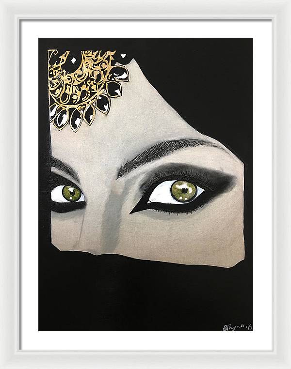 Veiled Woman - Framed Print
