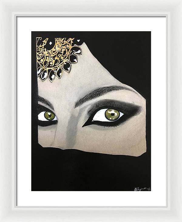 Veiled Woman - Framed Print