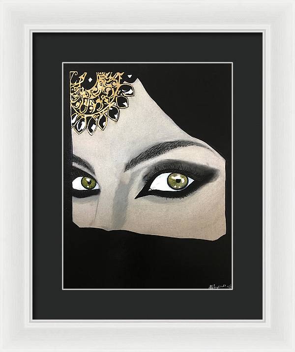 Veiled Woman - Framed Print