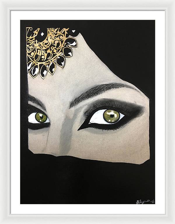 Veiled Woman - Framed Print